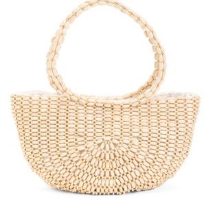 Rachel Ashwell NWT wooden beaded Tote